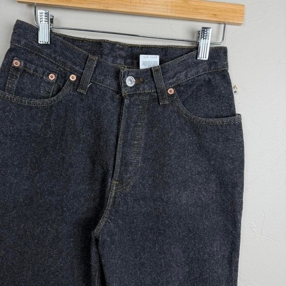 Vintage 93' Levi Strauss 13501-0658 Hairy Black‎ Denim Jeans size 9s (26x31) - Picture 2 of 7